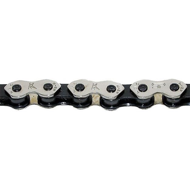 Picture of KMC K1 WIDE SINGLESPEED CHAIN - BMX / TRACK - SILVER/BLACK